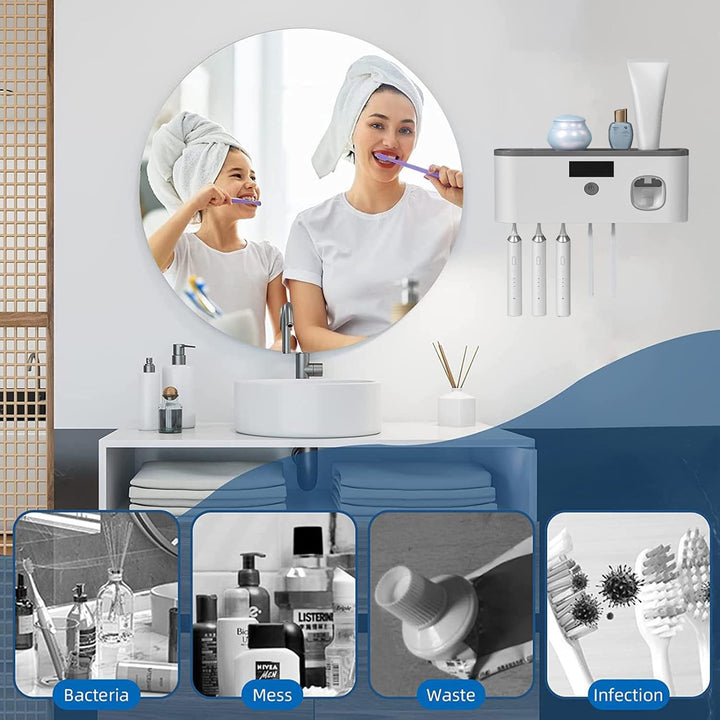Skanto | Smart Tannbørsteholder for Bad med UV Sterilisator