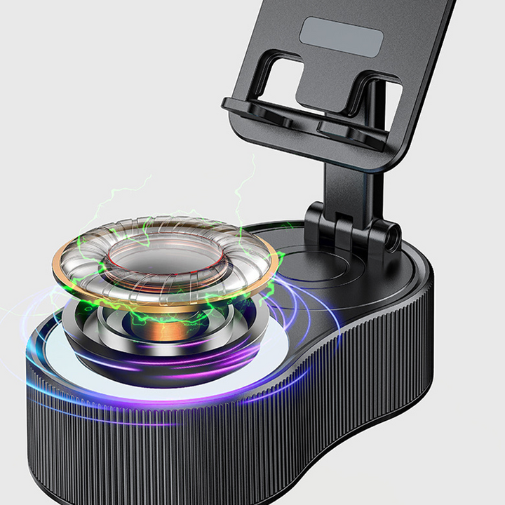 Skanto | 360° Justerbar Telefonsupport med Innebygd Bluetooth Høyttaler