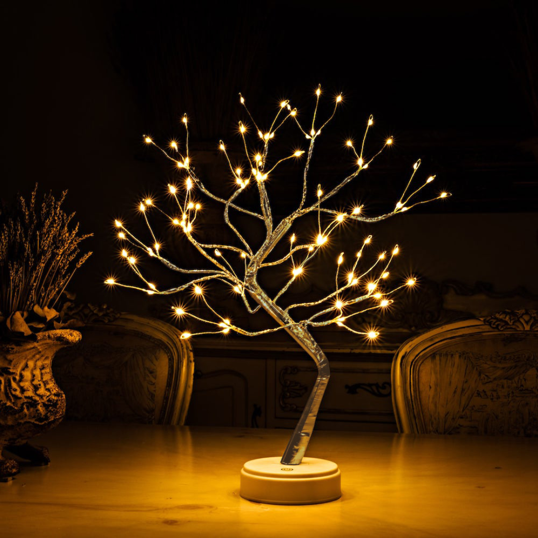 Glitrende Fe Tre Lampe Skanto