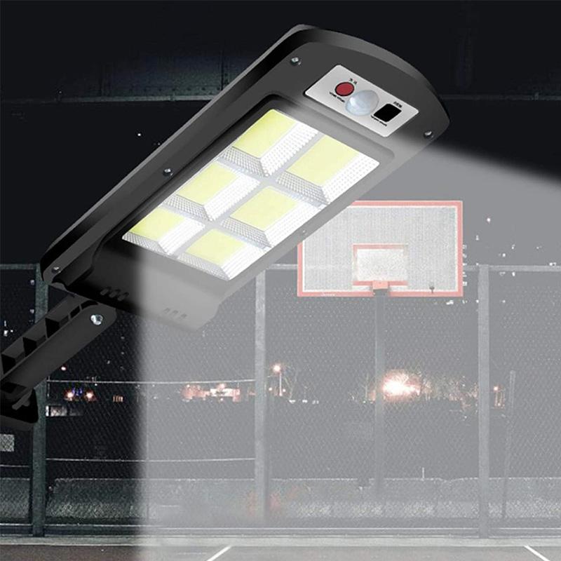 200W Utendørs Solenergi LED-Lampe med Fjernkontroll, Bevegelses- og Skumringssensor | Skanto