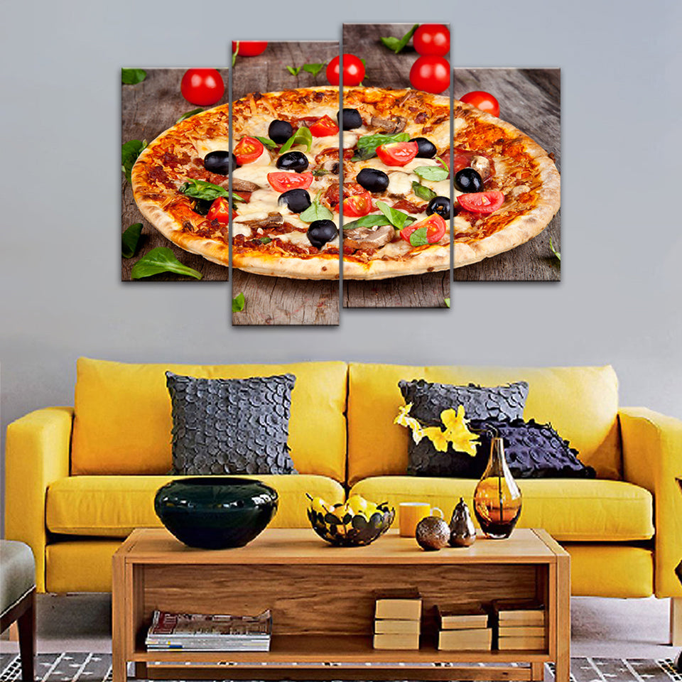 Gourmet-Pizza - Lærred Veggkunst Maleri