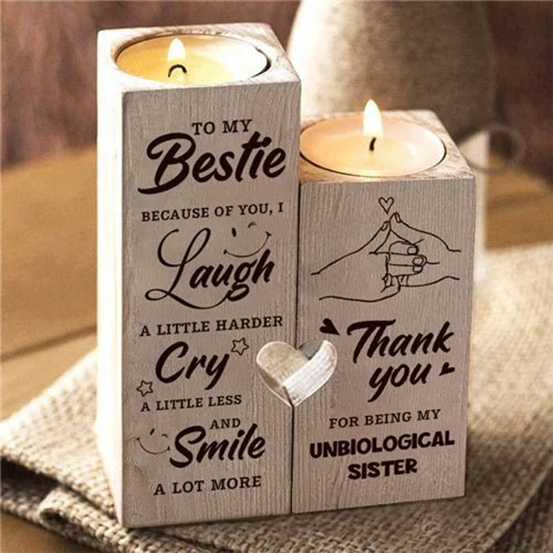 Smile A Lot More - Trelysestake med Stearinlys Gave til Dine Kjære | Skanto