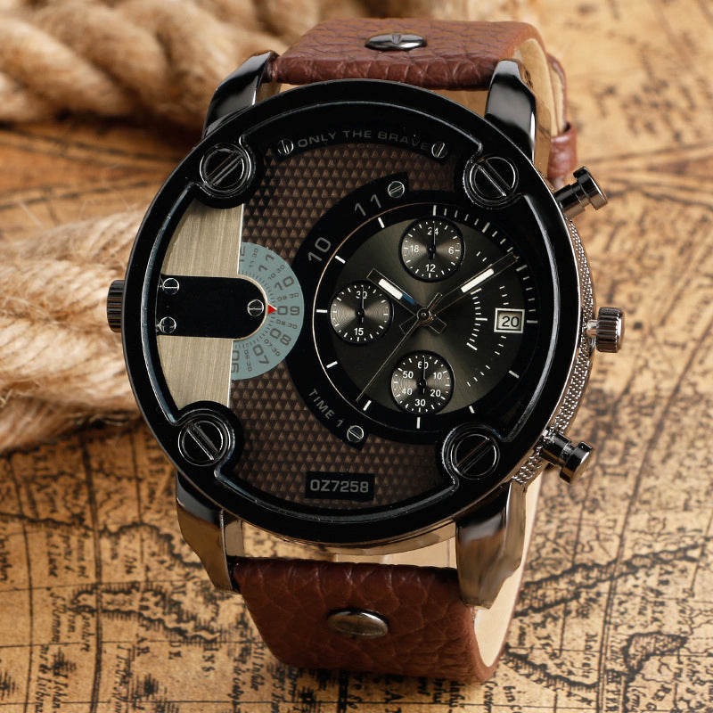 Skanto | Men’s Fashion Stor Ur Stil Stål Armbånd Klokke