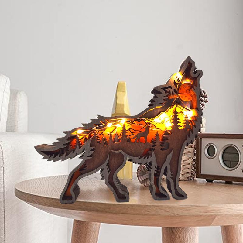 3D Hultt Tre Dyre Ornament | Skanto