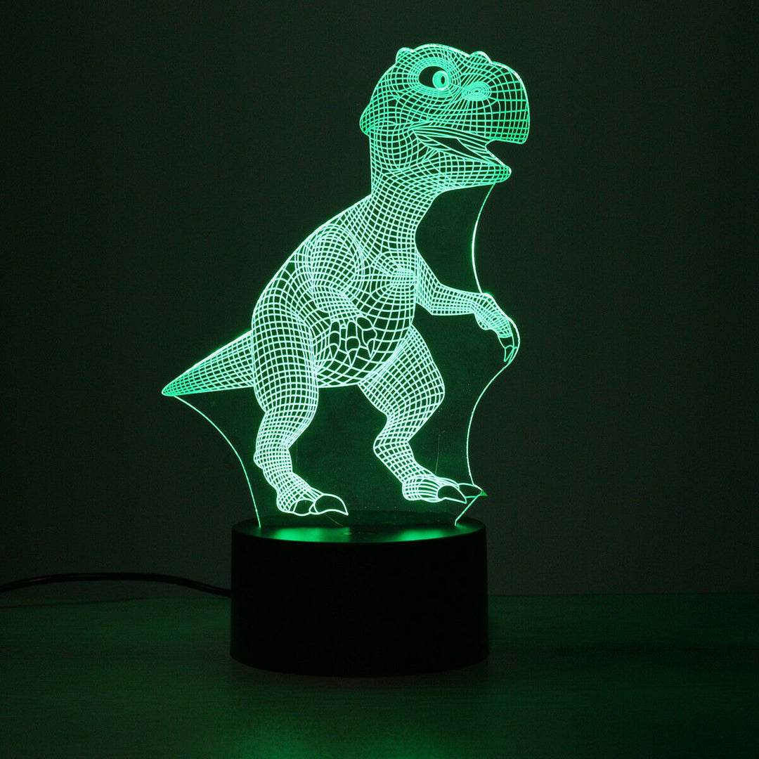 Skanto | Dinosaur Nattlys - 3D Dinosaur Lys - T Rex Nattlys