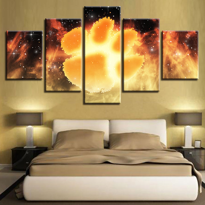 Clemson Tigers 5 stk - Canvas Vegg Kunst Maleri | Skanto