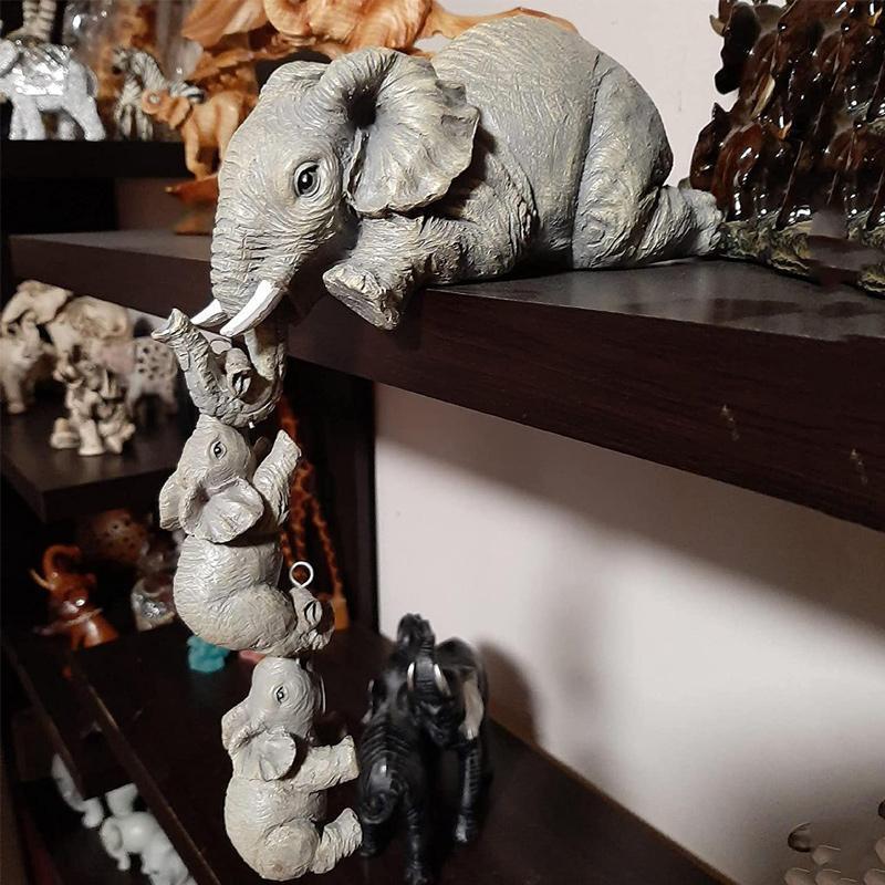 Skanto | Elefant sitter håndmalte figurer