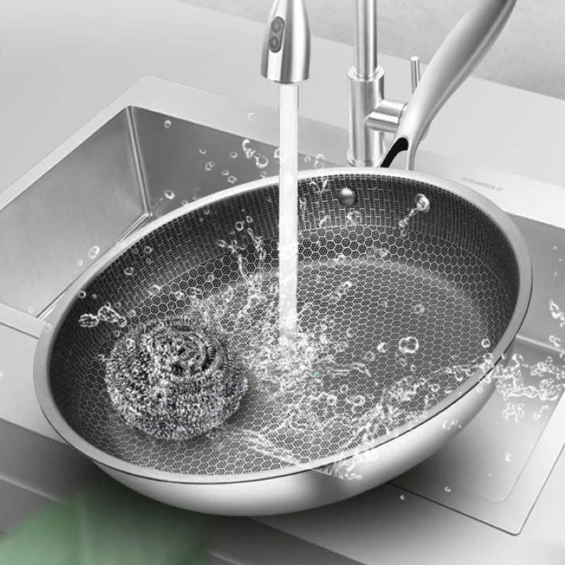 Skanto | Non-stick rustfritt stål bikube stekepanne