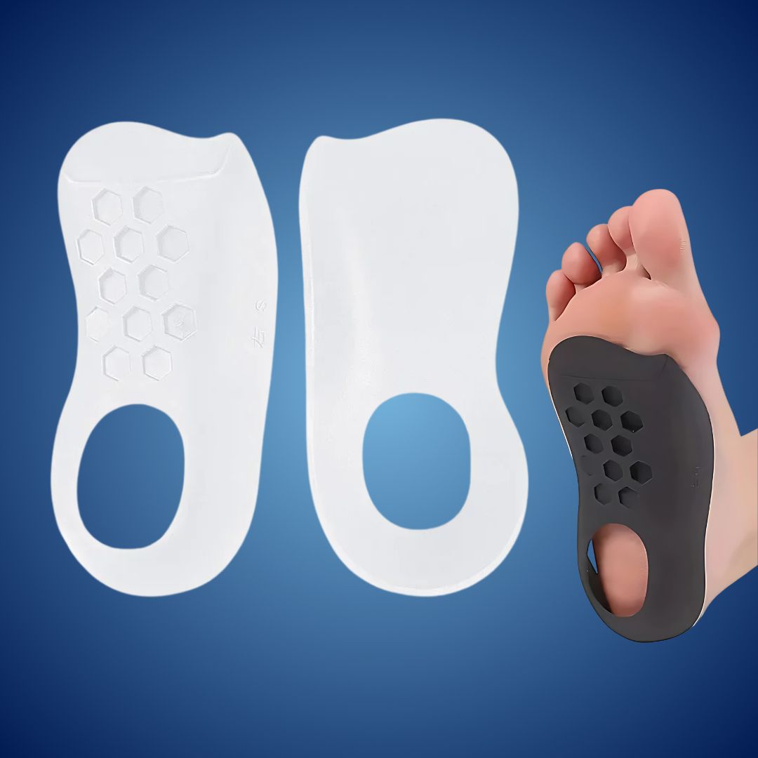ArchEase Sålinnlegg for Flate Føtter | Sålinnlegg for Plantar Fasciitis - Fotbue Støtte Sålinnlegg - Fot Dempende Skanto