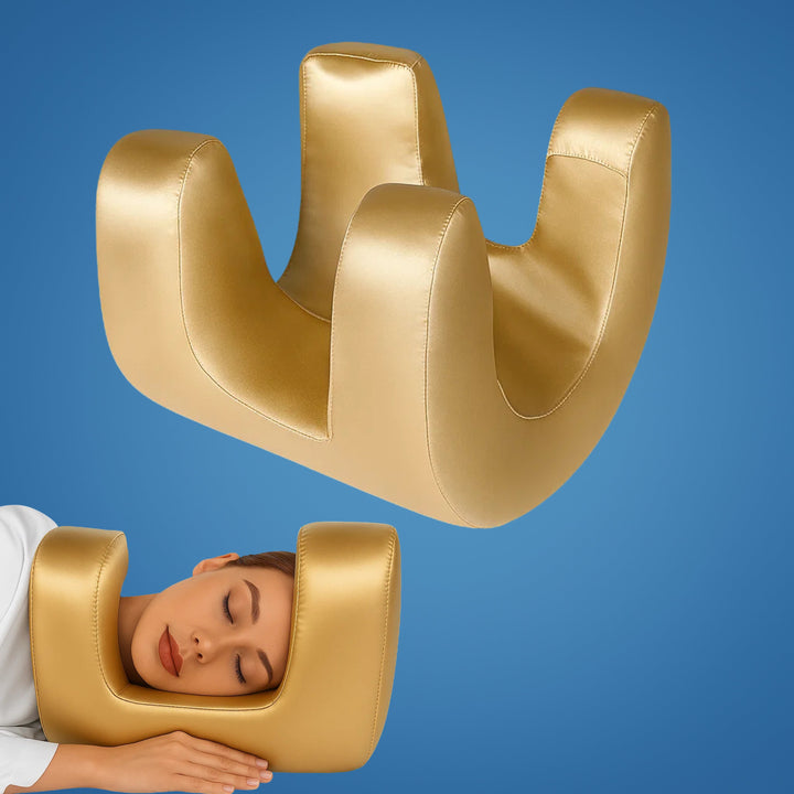 DermSleep | Anti‑Wrinkle Beauty Pillow – Kjølende Minne Skum – Ergonomisk Kontur – Hudpleie Støtte – Side- og Ryggsovende Skanto