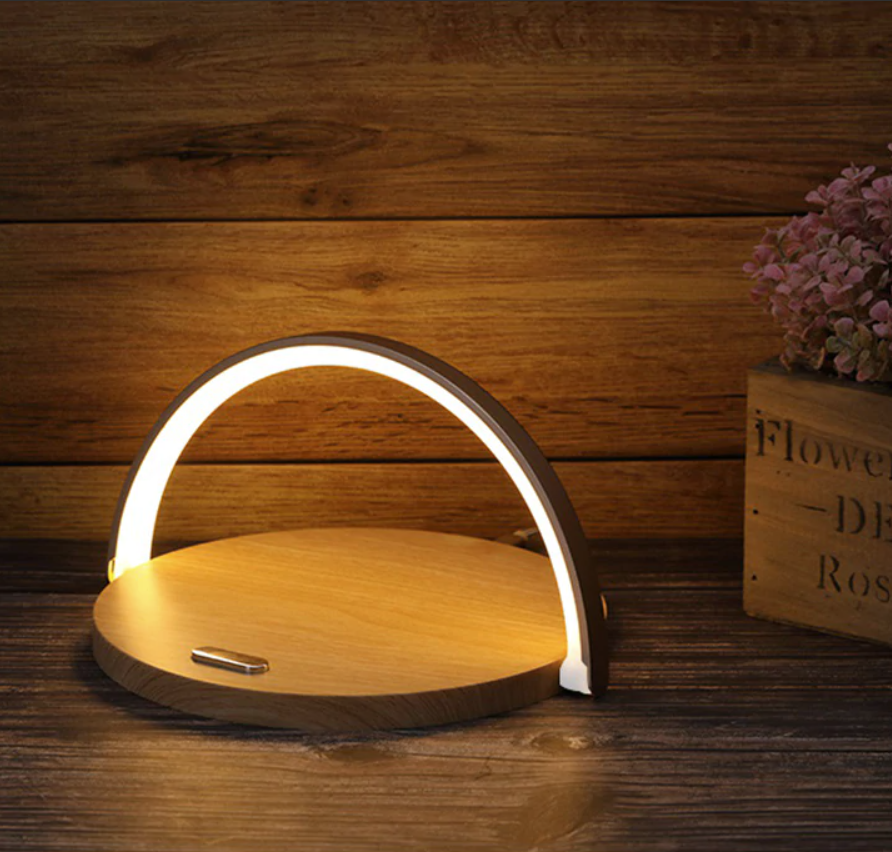 Skanto | Bowlight Design 3-i-1 Nattlys – Trådløs Lader & Lampe