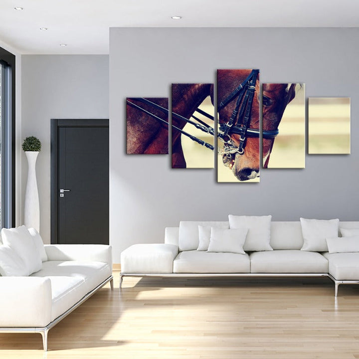 5 Piece Graceful Halter Horse - Canvas Wall Art Painting | Skanto