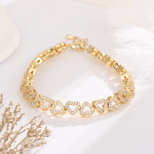 Skanto | Kjærlighet Hjerter Diamantarmbånd