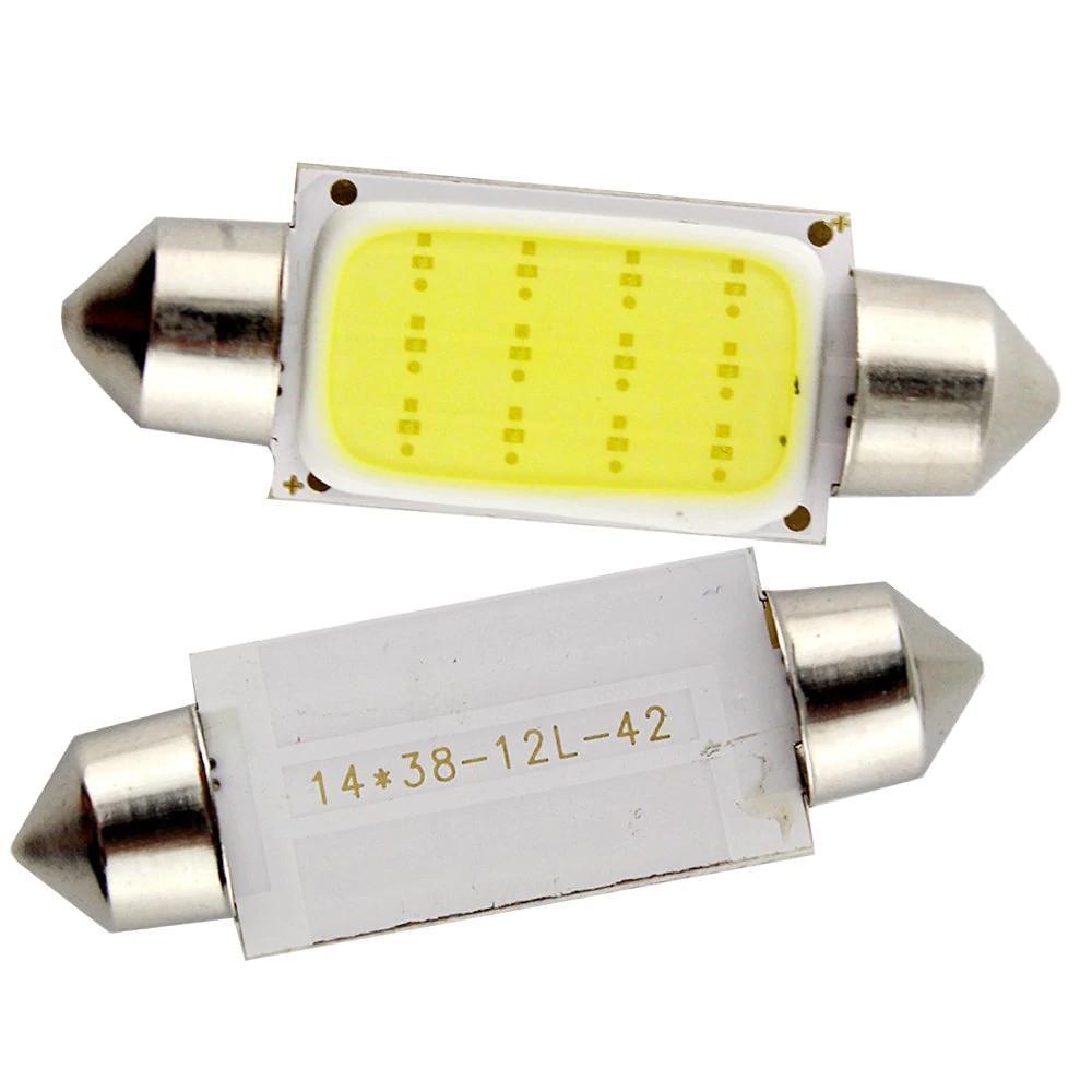 Skanto | 10stk Bilinteriør Dome Lys COB 1.5W DC12V LED Lyspærer Lamp Plate