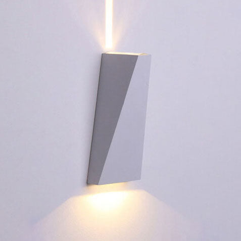 Enkel trapezoidal utendørs vanntett LED 2-lamputendørslampe | Skanto