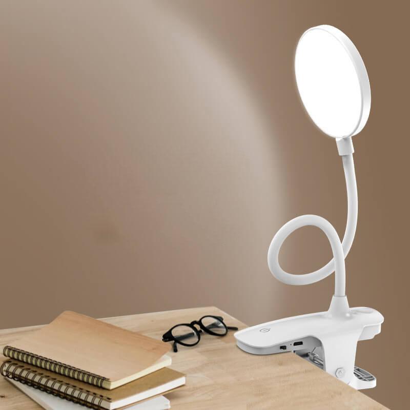 Skanto | Enkel LED Clip Skrivebordlampe Oppladbar Øyebeskyttelse Nattlys