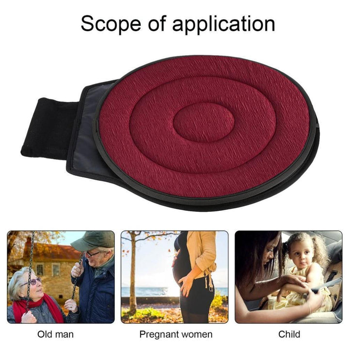 Skanto | Rotaseat 360° Rotasjonerbart Setepute | Ergonomisk & Anti-skli | For Bil, Kontor & Hjem | Ryggvennlig & Komfortabel