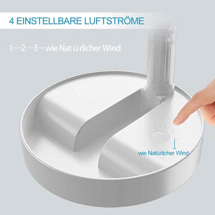 Teleskop sammenleggbar USB-ladbar vifte | Skanto