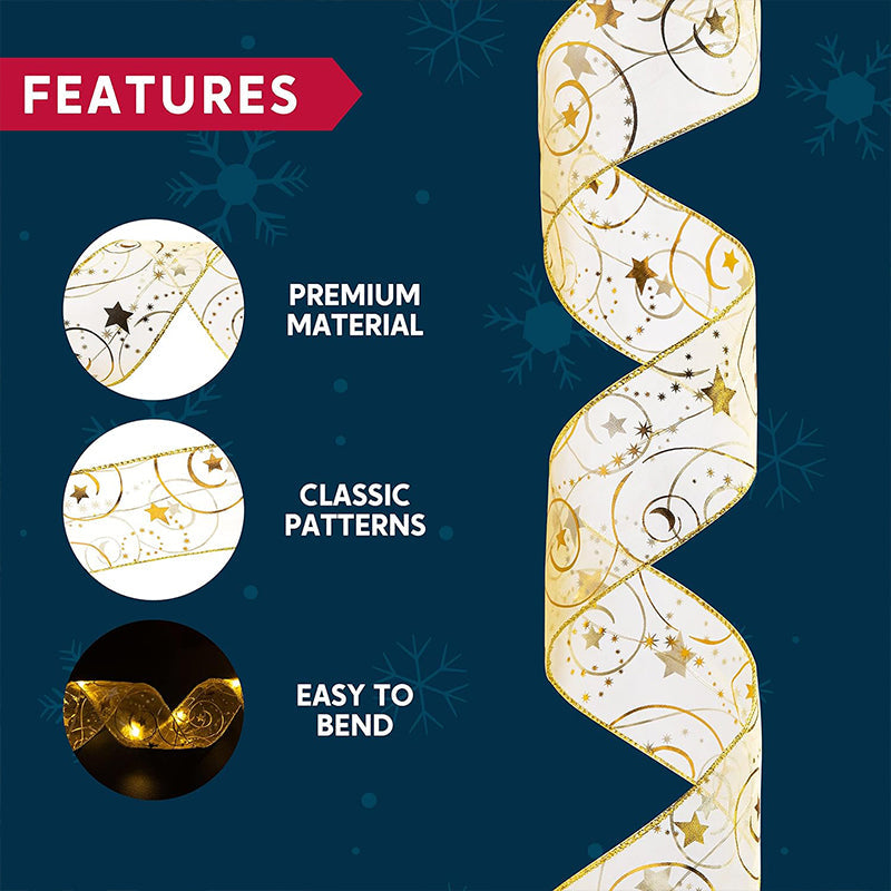 Skanto | Bånd Juletrær dekorative lys