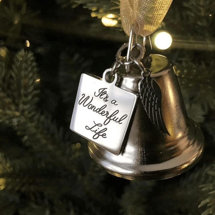 Skanto | 🎄Juletrær Minneornamenter Englevinger Klokker Hengende Dekorasjon