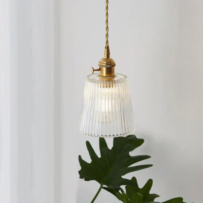 OpulentGlow Pendel – Elegant Glass Henge Lamp Skanto