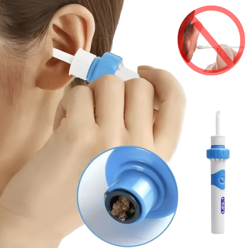 Skanto | Elektrisk Ørevoks Sugeverktøy | Ergonomisk, Silikon Spiss & Kompakt Design for Sikker Ørehygiene Hjemme eller på Reiser