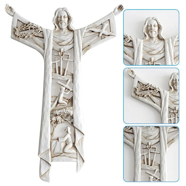 Skanto | Risen Christ Veggkors Jesus Figurene