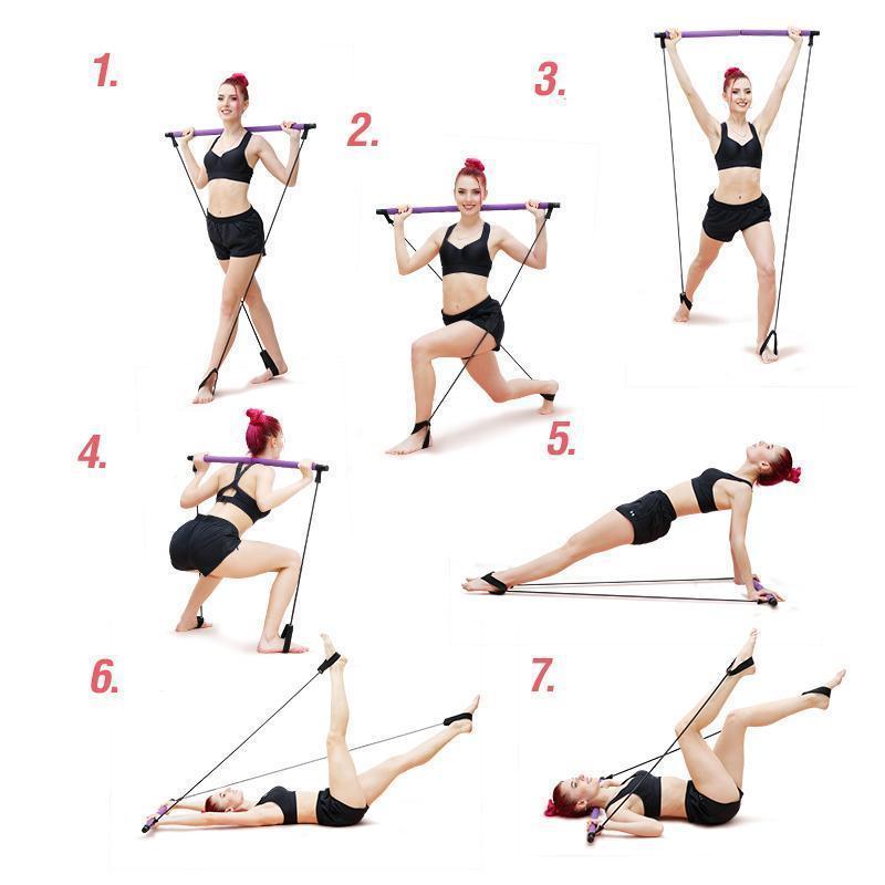 Skanto | Bærbar Pilates Bar Sett