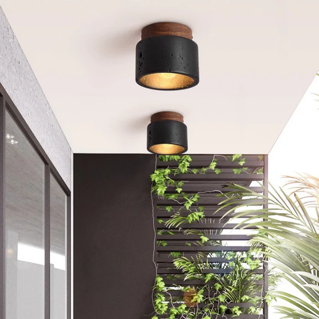 Skanto | Taklampe med steinlook