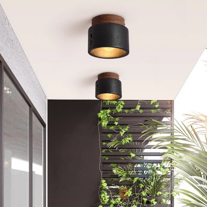 Skanto | Taklampe med steinlook