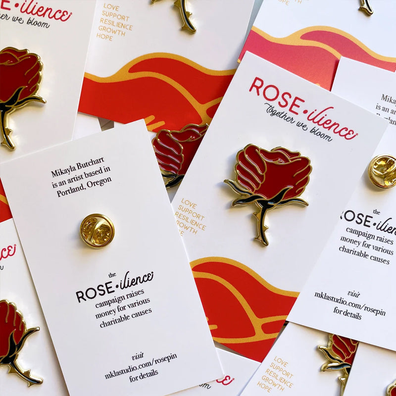 Skanto | Rose Resilience Emalje Krage Pin