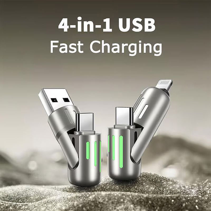 Skanto | 4 i 1 USB ladekabel MAX 240W hurtiglading
