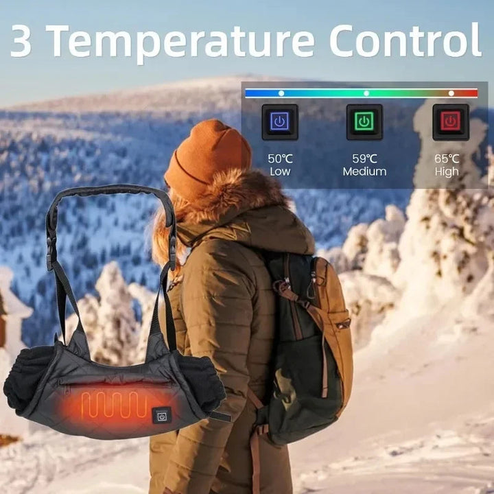 Skanto | Bærbar oppvarmet håndvarmer muff med justerbar temperatur