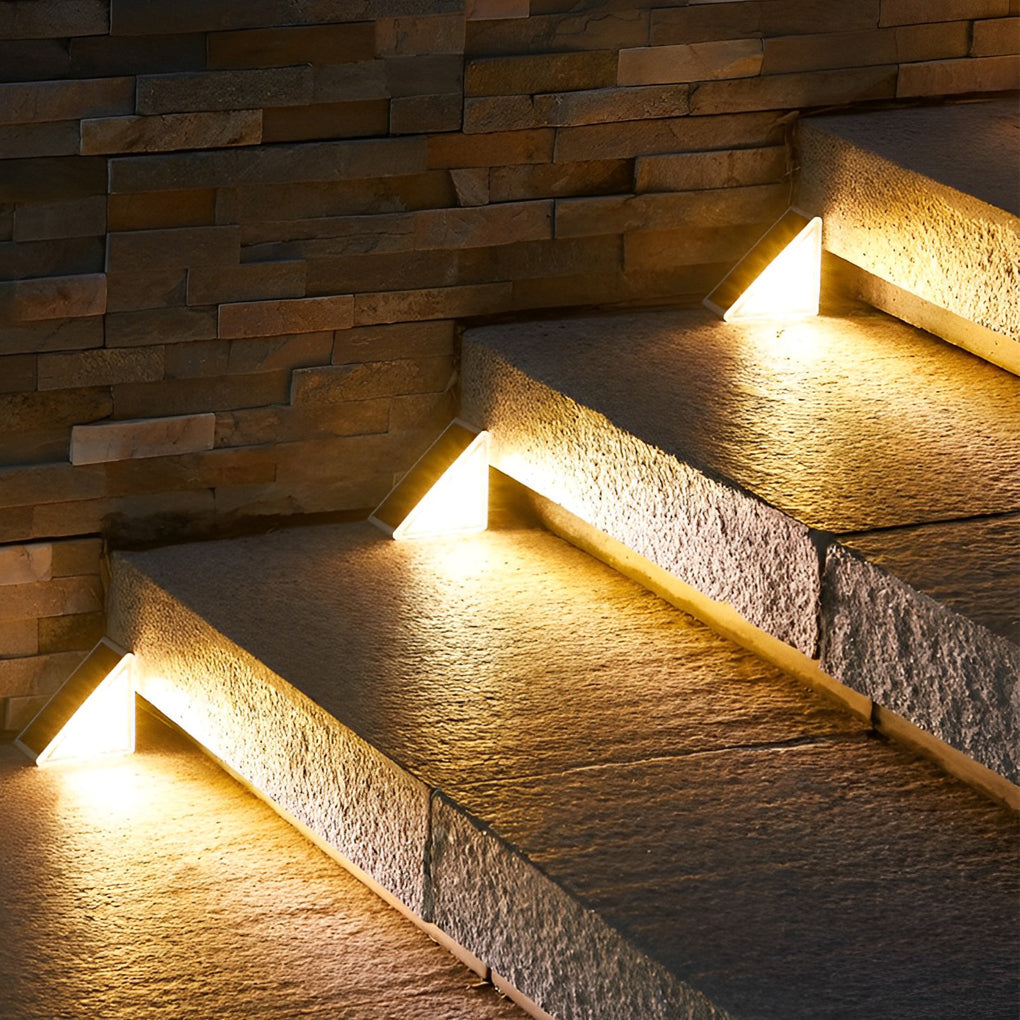 Trekantet Intelligent Vanntett LED Solutend Step Lighting | Skanto