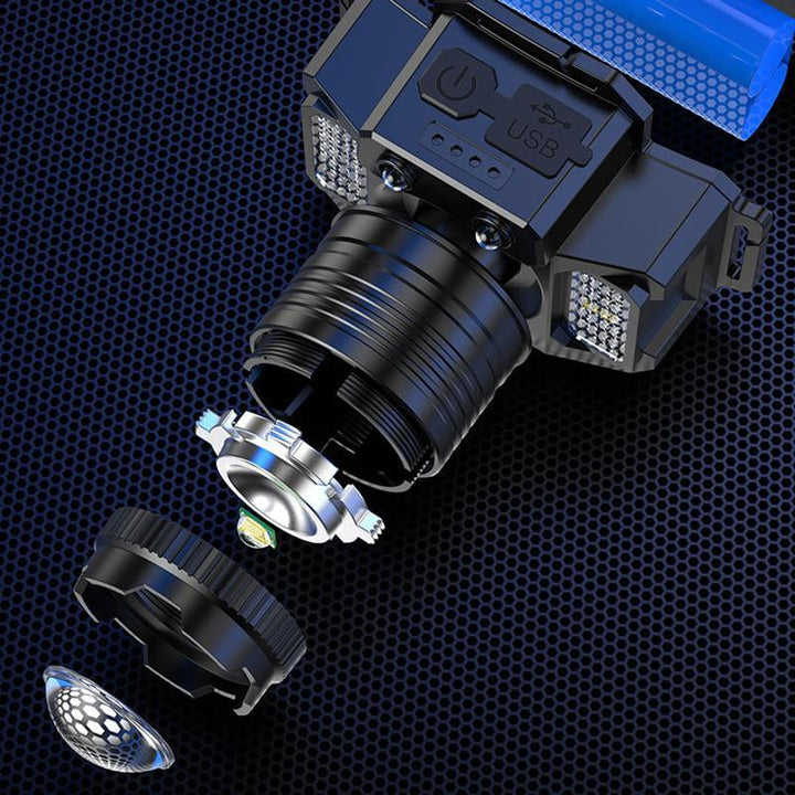 Skanto | USB Oppladbar Vanntett LED Hodelykt