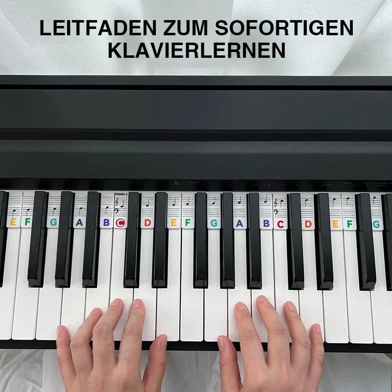Skanto | Avtagbare piano-tastatur notetiketter