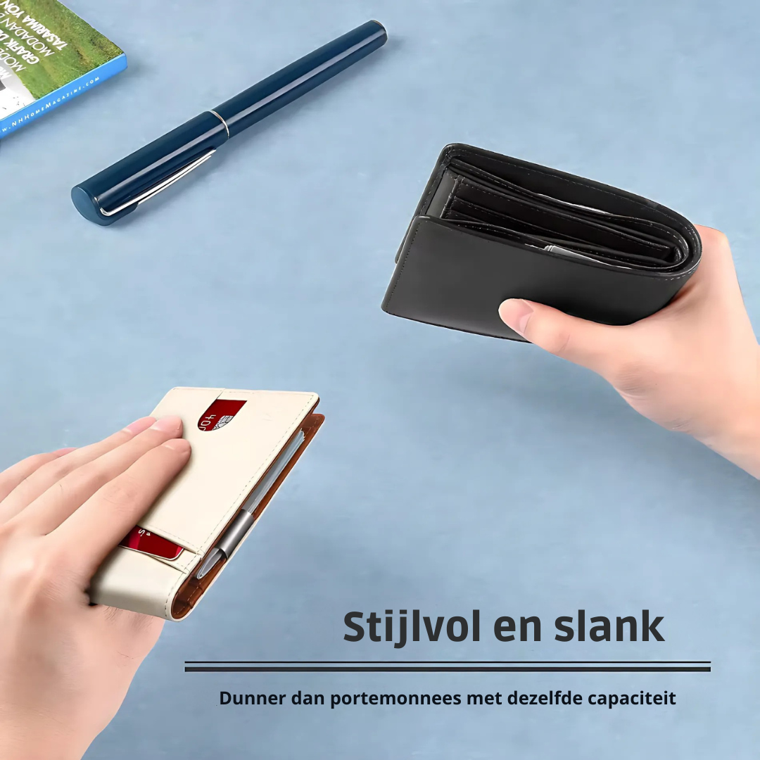 Skanto | SafeSlim RFID Lær Herre Lommebok – Kompakt, Tynn & Sikker