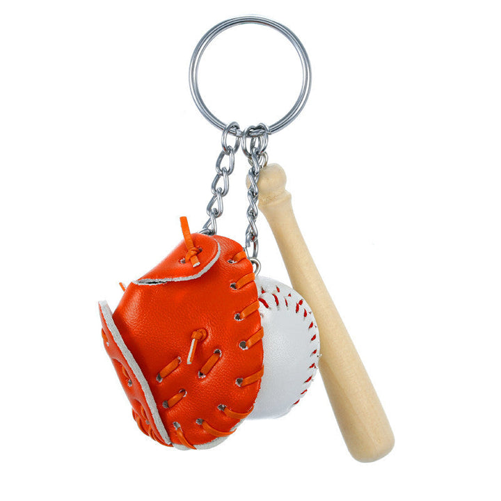 Skanto | Mini Baseballhanske Sett Charm Nøkkelring