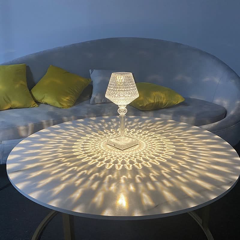 Skanto | Oppladbar Krystall Lampeskjerm Berørings LED Lampe