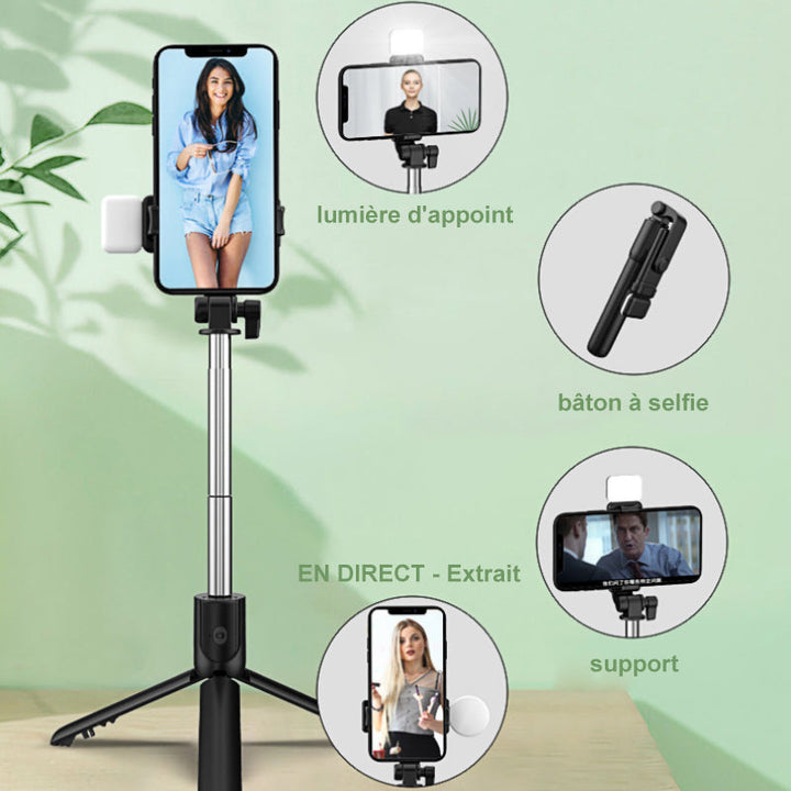 Trådløs Bluetooth mobiltelefonholder 6 i 1 | Skanto