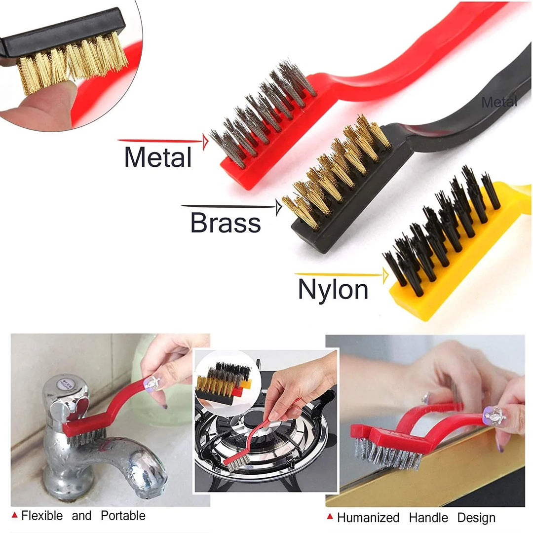 Wire Brush Kjøkkenverktøy Sett Av 3 Skanto