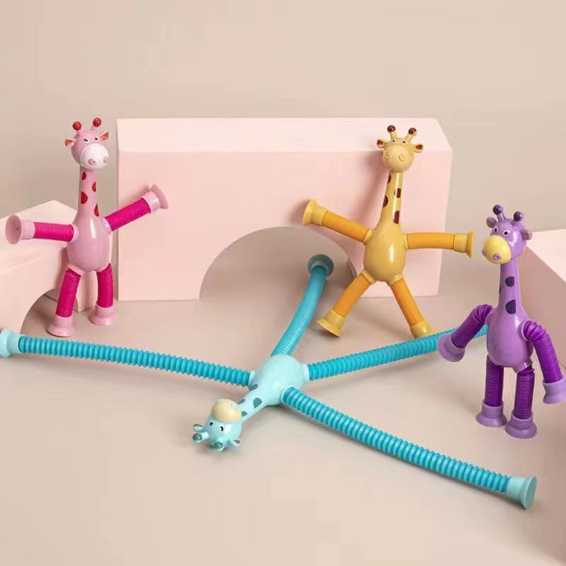 Skanto | Teleskopisk Sugekop Giraffleketøy