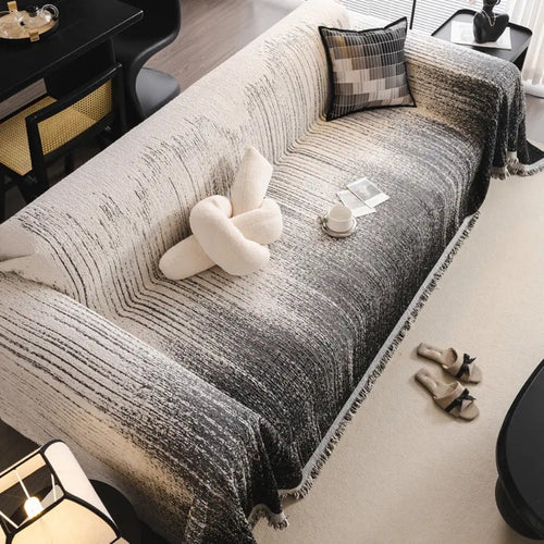 Skanto | Nøytral Tone Chenille Sofa Deksel