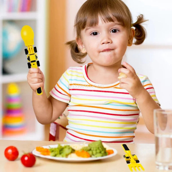 Skanto | Bulldozer Barnas Bestikk Sett - Constructofork
