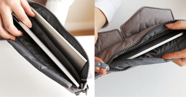 Skanto | Slim Bag-in-Bag - Laget av polyester - Bærbar & liten - Flere glidelåslommer - Passer lett i kofferten din