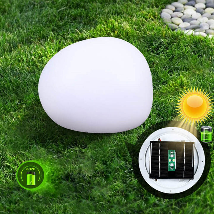Solar vanntett PE sfærisk LED utendørs dekorativ plenlampe | Skanto