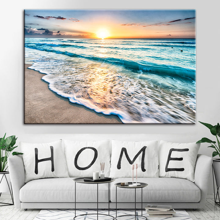 Solrik strand i Florida – lerretsbilde