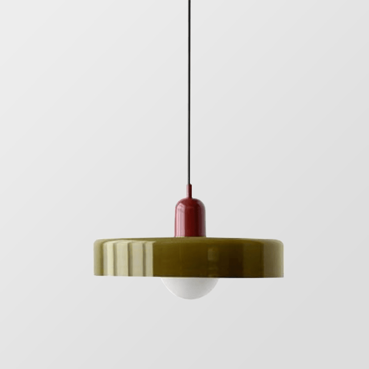Skanto | Bauhaus Farget Glasspendellampe for Moderne Interiører
