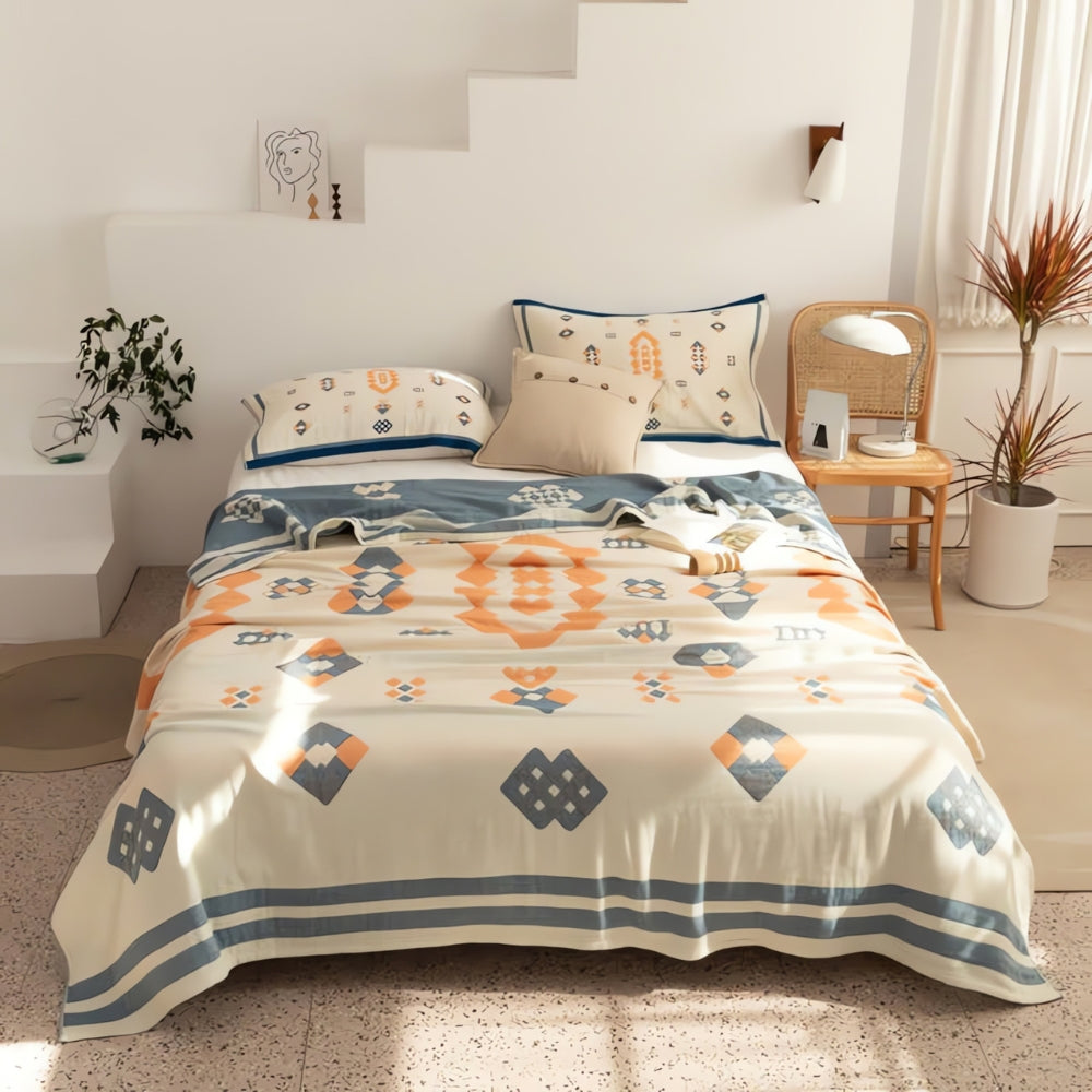 Skanto | Chevron Design Fire-lags Bomullspledd