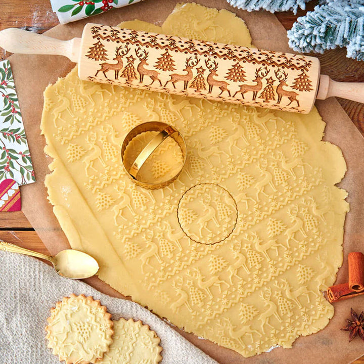 Jule Tre Embosser Kjevler for Høytidsbaking | Skanto